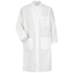 Gripper-Front Spun Polyester Butcher Coat